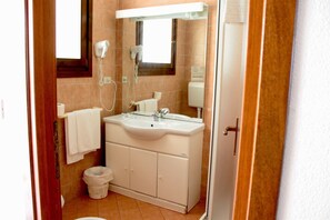 Rainfall showerhead, hair dryer, bidet, towels