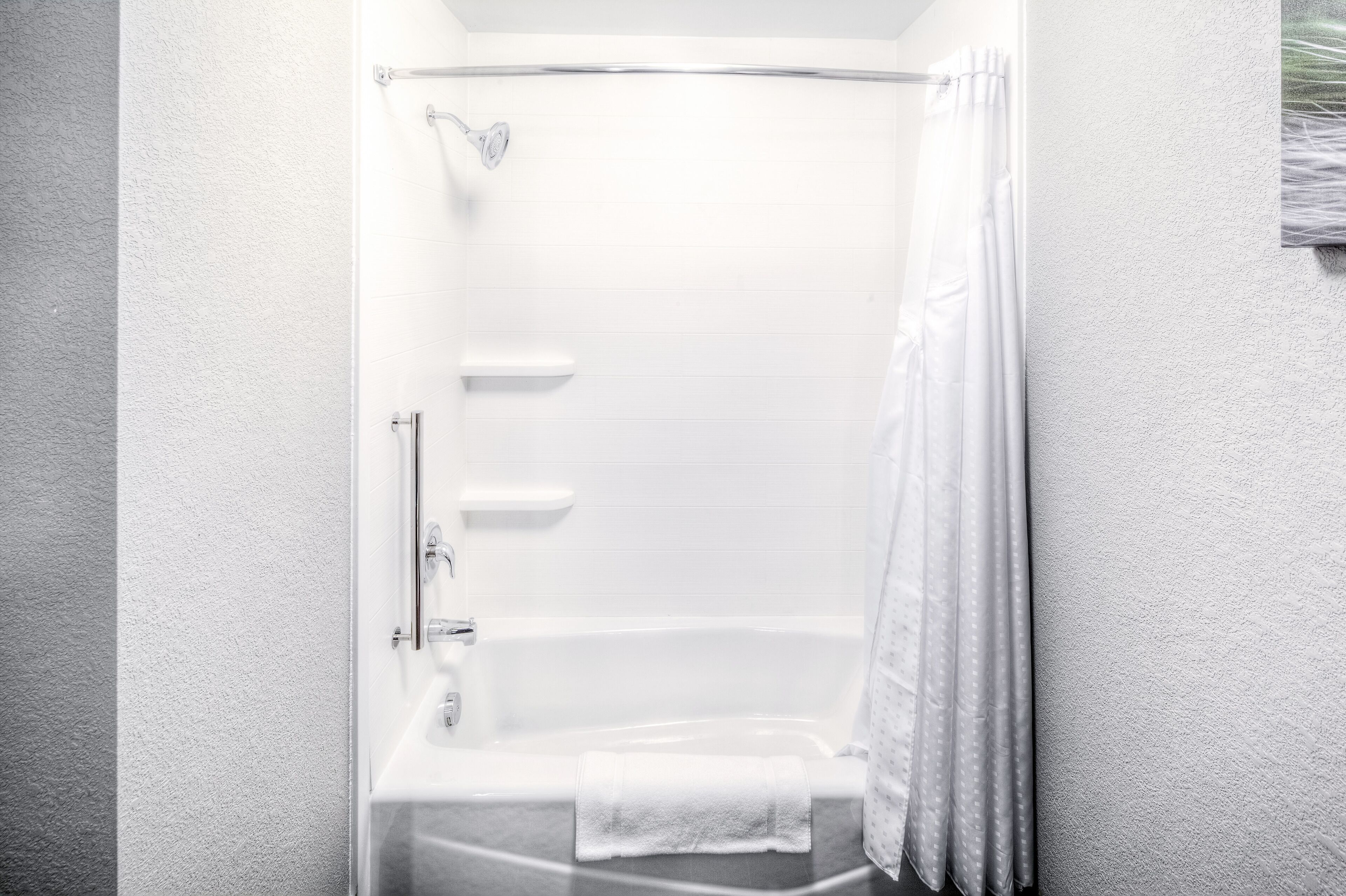 free toiletries, hair dryer, towels