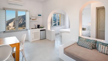 Private Aegean Pool Suite, Plunge Pool | Private kitchenette | Coffee/tea maker, electric kettle
