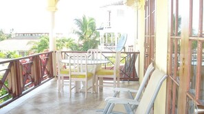 Family Apartment, 3 Bedrooms, Accessible, Pool View (Hibiscus) | Premium bedding, in-room safe, iron/ironing board, cribs/infant beds - Sungold House Barbados (Speightstown)