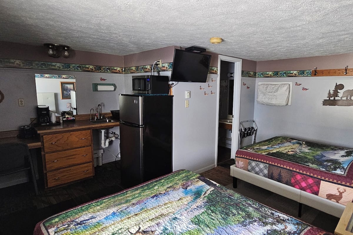 Standard Single Room, 2 Double Beds, Kitchenette, Ground Floor