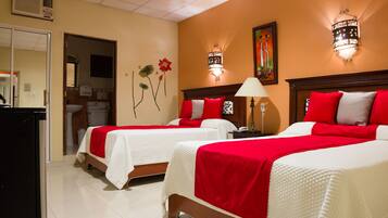 Double Room, 2 Double Beds | Premium bedding, in-room safe, individually decorated