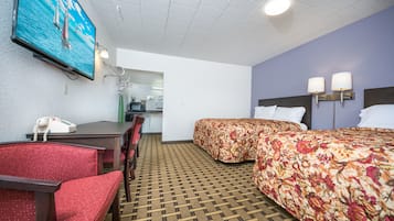 Standard Quadruple Room, 2 Queen Beds | Desk, iron/ironing board, free WiFi, bed sheets