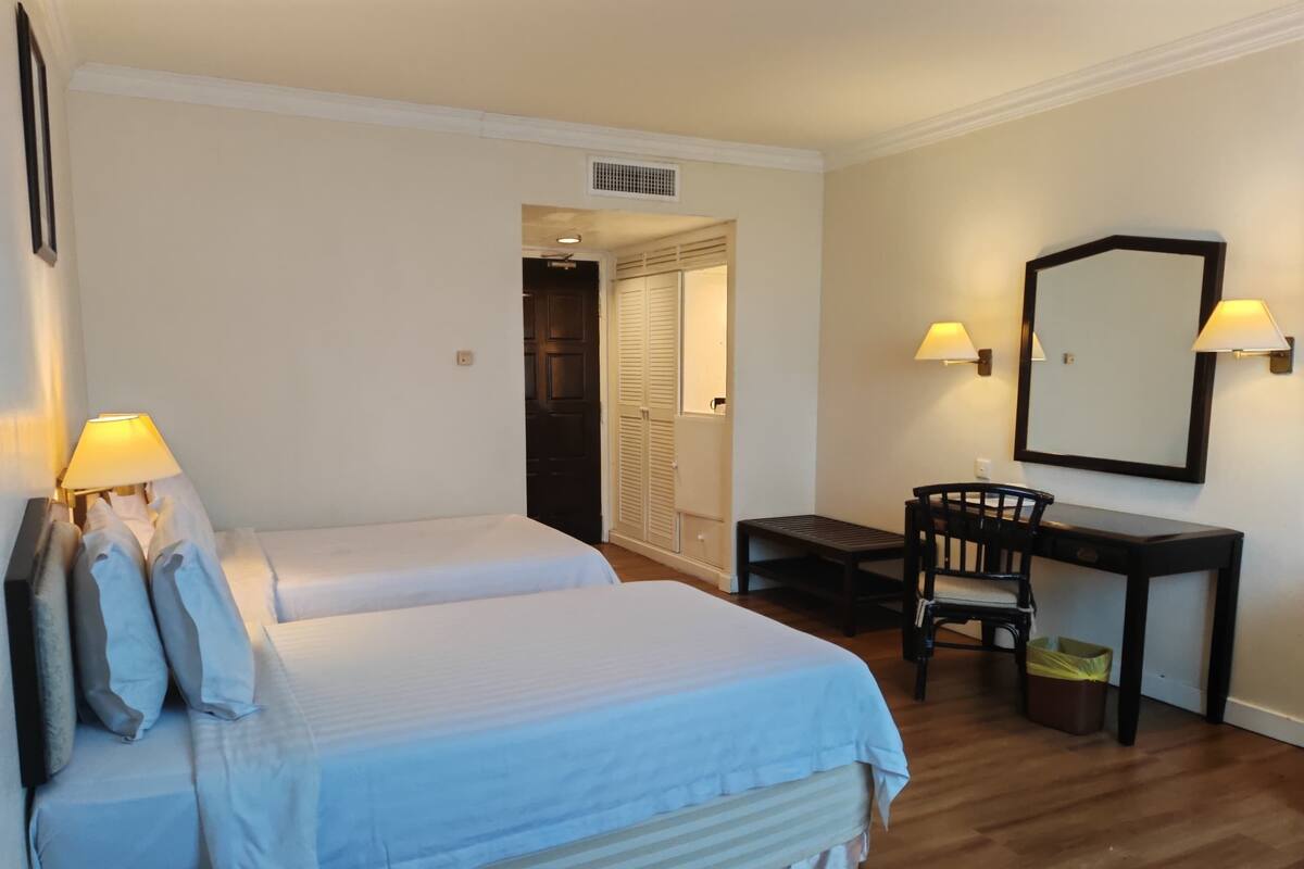 Desk, iron/ironing board, free WiFi, bed sheets