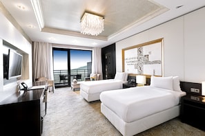 Superior Twin Room, Mountain View | Premium bedding, minibar, in-room safe, desk