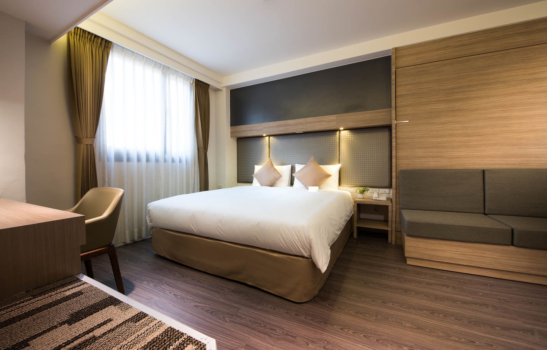 premium double room | in-room safe, desk, soundproofing, free wifi