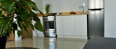 Double Room, Private Bathroom | Private kitchen | Shared fridge, microwave