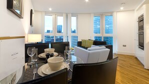 Standard Apartment, 1 Bedroom | Living area | LCD TV - Altitude E1 Apartments (London)