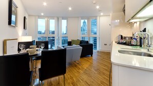 Standard Apartment, 1 Bedroom | Living area | LCD TV - Altitude E1 Apartments (London)