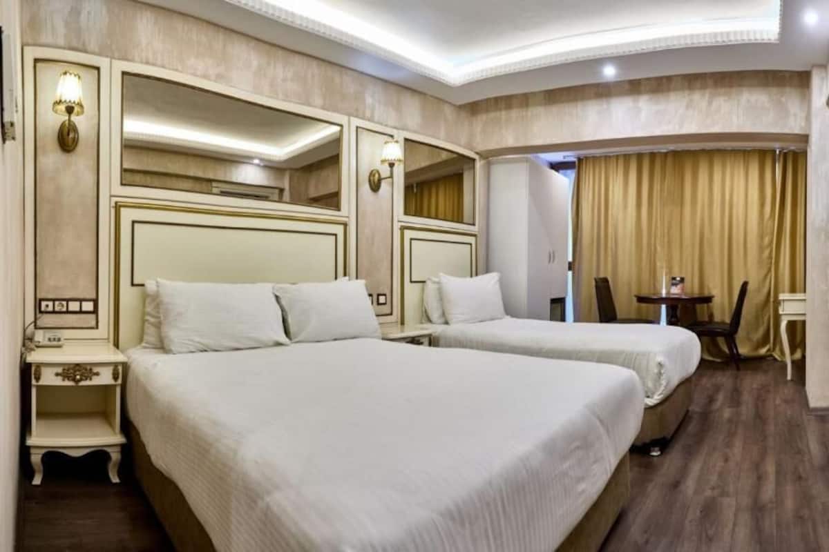 Egyptian cotton sheets, premium bedding, memory foam beds, minibar