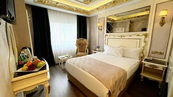 Egyptian cotton sheets, premium bedding, memory foam beds, minibar