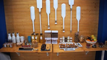 Daily buffet breakfast (EUR 8 per person)