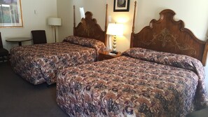 Room, 2 Queen Beds | Desk, free WiFi, bed sheets - Amber Inn Motel (Eden)