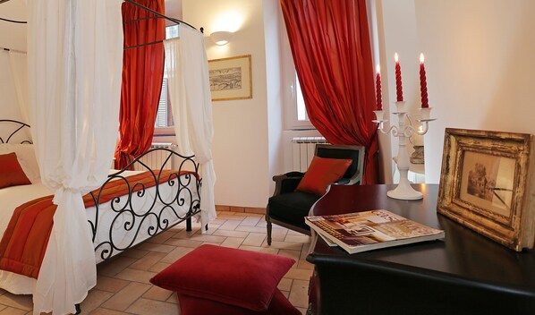 Superior Double Room | Down comforters, free WiFi, bed sheets - Madonna de’ Monti Suites  (Rome)