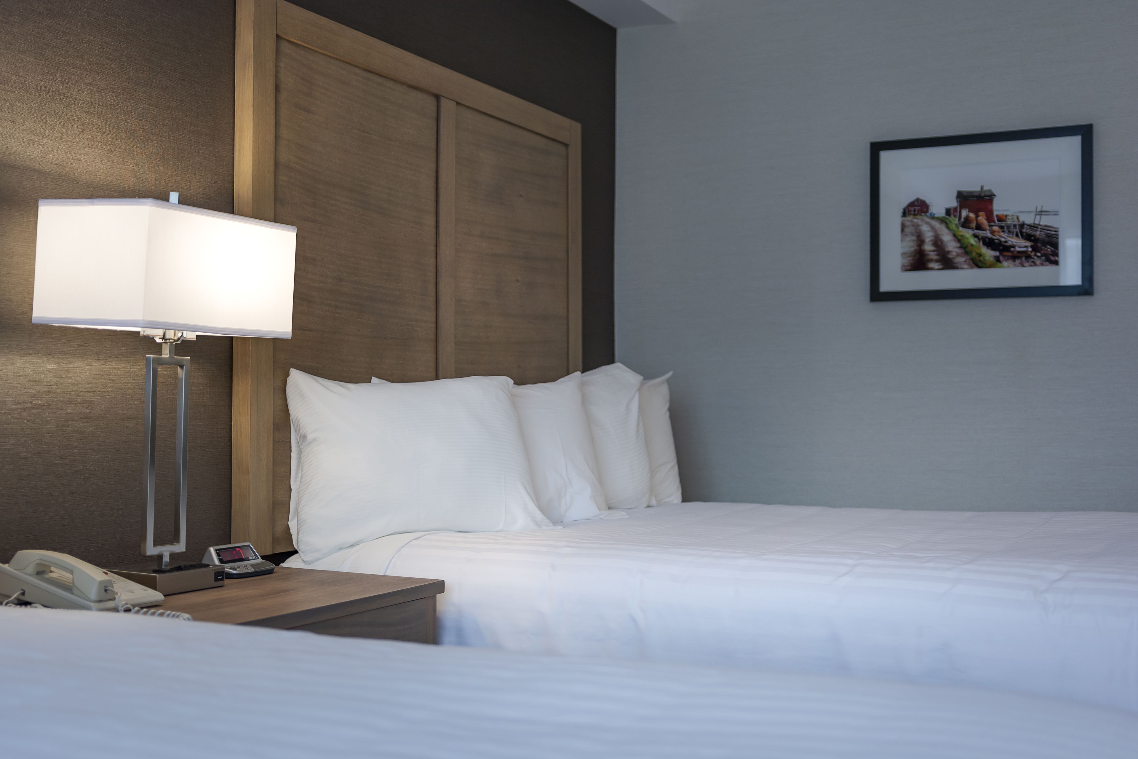 standard room, 2 double beds, non smoking | desk, blackout curtains, iron/ironing board, free cots/infant beds