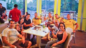 Breakfast and dinner served, American cuisine