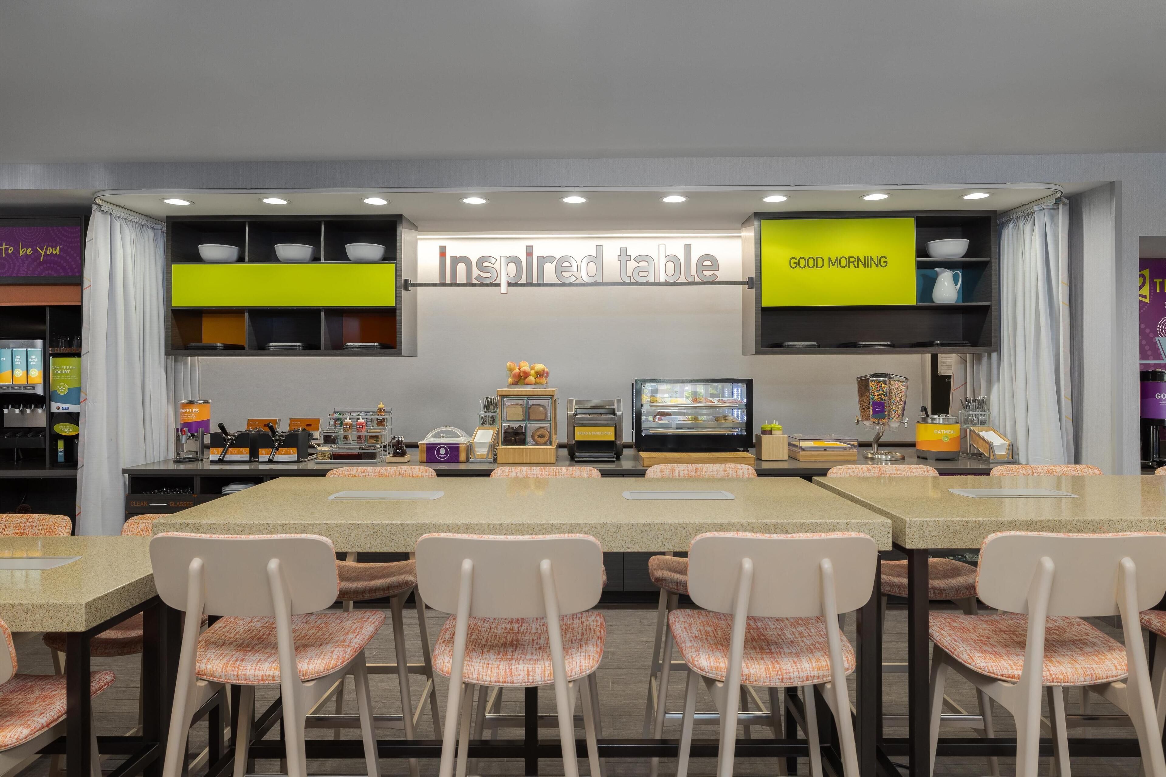 Déjeuner continental gratuit tous les jours