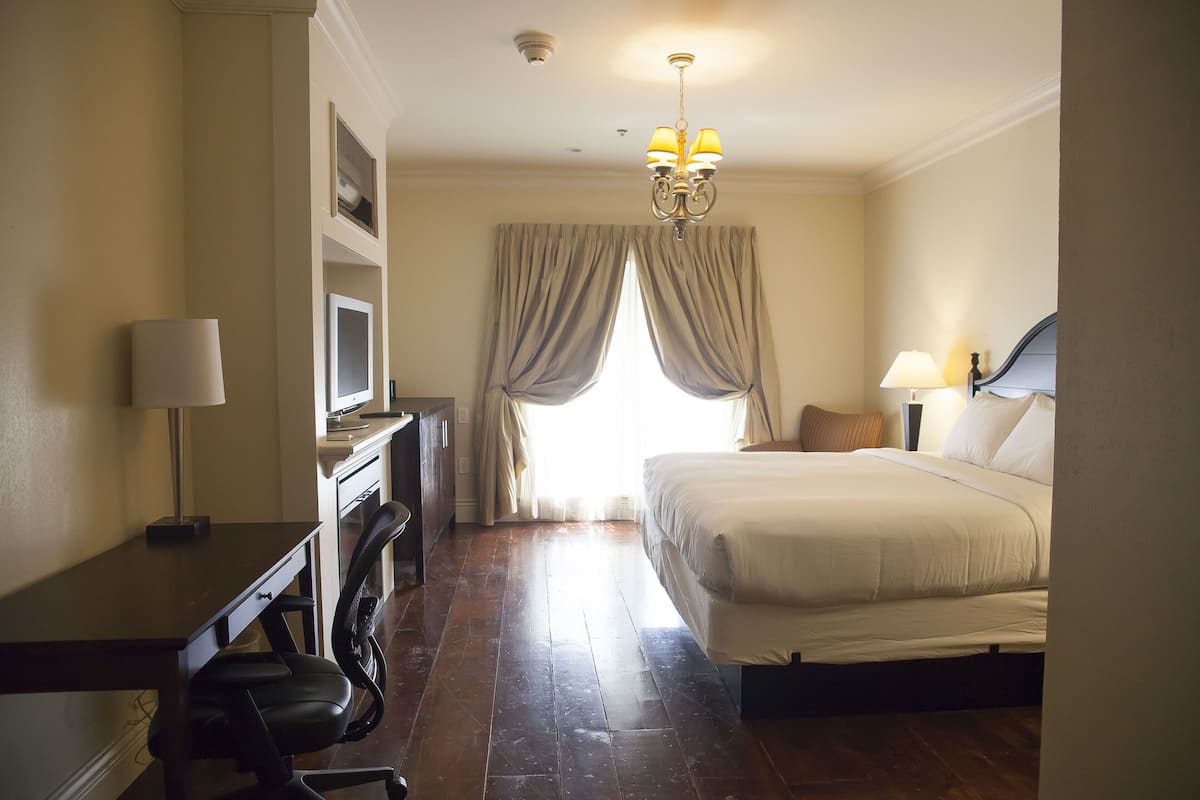 Standard Room, 1 Queen Bed, Accessible | Individually decorated, desk, laptop workspace, iron/ironing board