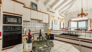 Premium Villa, 4 Bedrooms, Private Pool, Ocean View | Private kitchen | Fridge, microwave, stovetop, coffee/tea maker