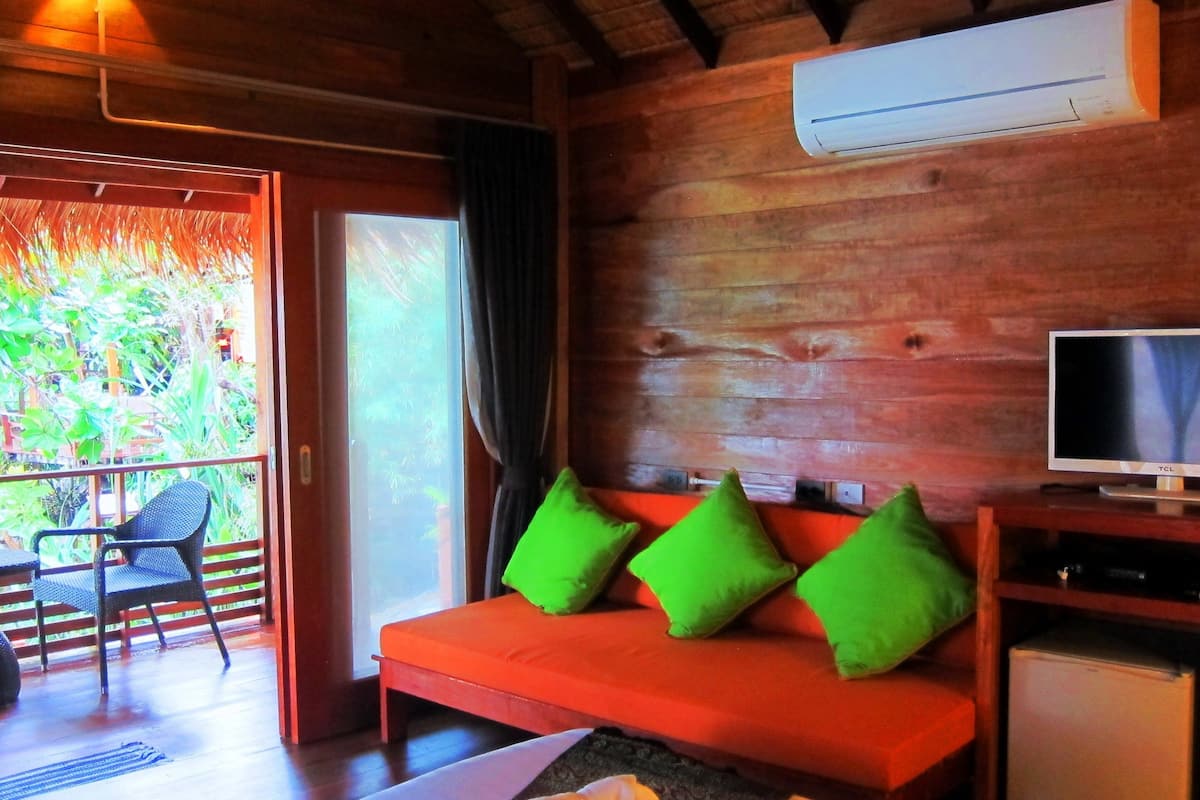 beachfront  | living area | flat-screen tv