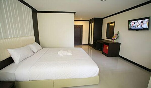 Skrivbord, extrasängar och gratis wi-fi