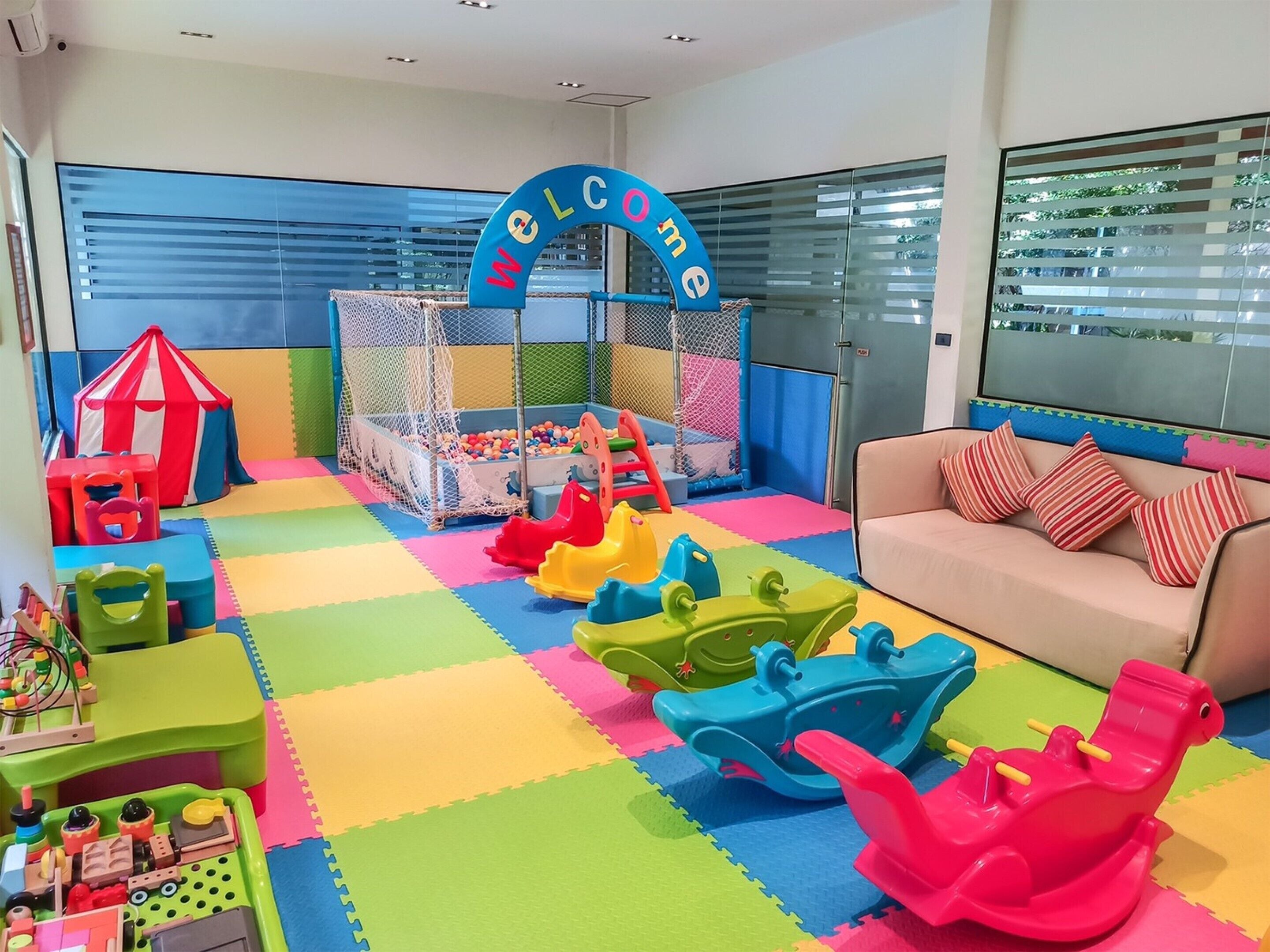 Innendørs lekeområde for barn