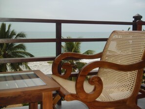 Blick von der Unterkunft