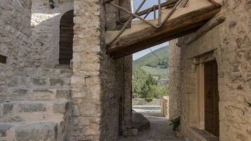 Blick von der Unterkunft