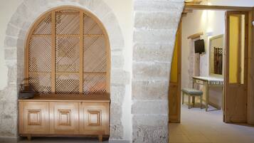 Apartment, 2 Bedrooms | Living area | Flat-screen TV, fireplace