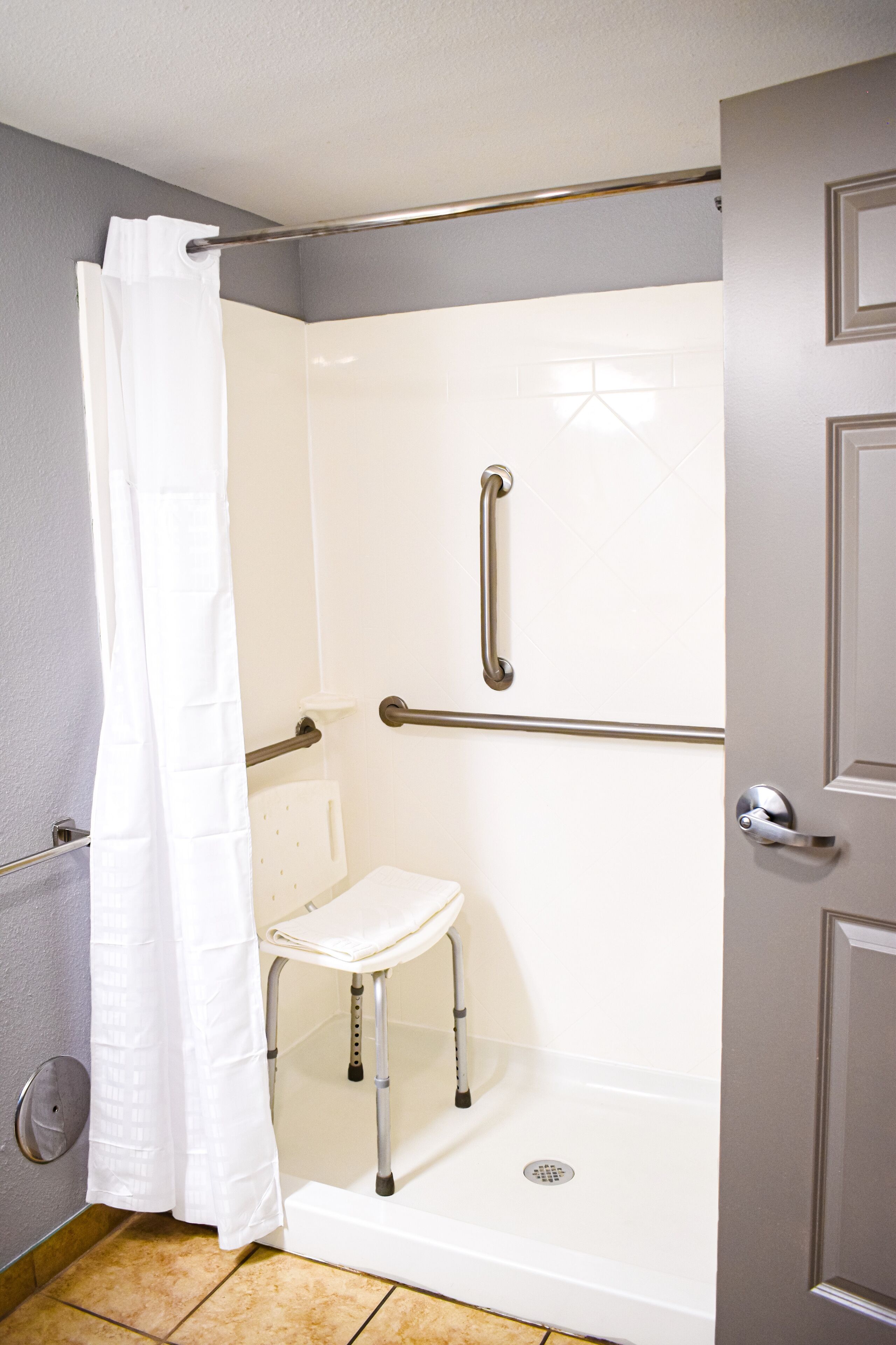 free toiletries, hair dryer, towels