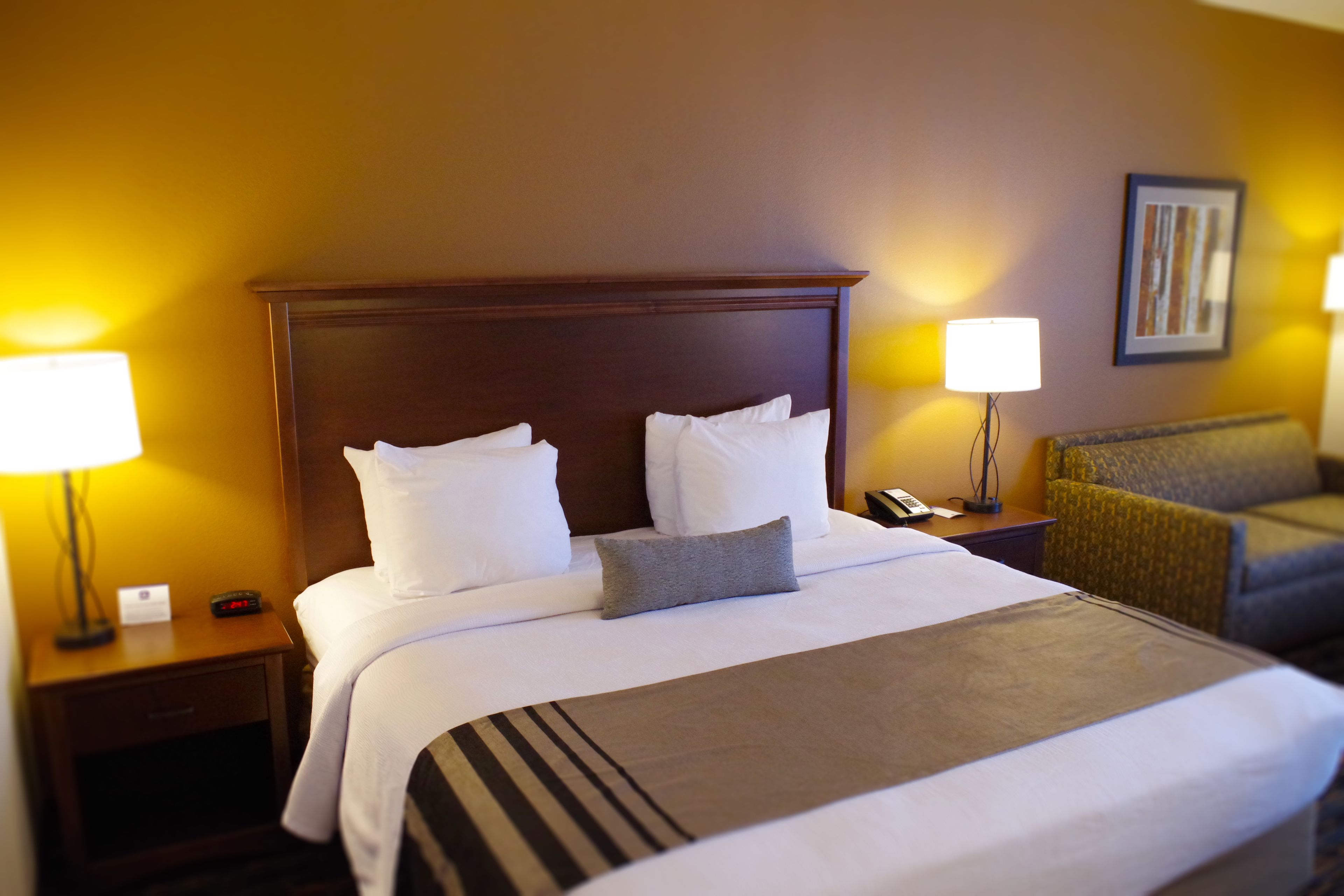 desk, laptop workspace, blackout curtains, soundproofing