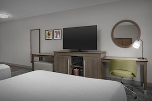 Zimmer, 2 Queen-Betten, Kühlschrank und Mikrowelle