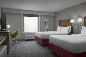 Room, 2 Queen Beds, Refrigerator & Microwave | In-room safe, free rollaway beds, free WiFi, bed sheets - Hampton Inn & Suites Georgetown/Austin North (Georgetown)