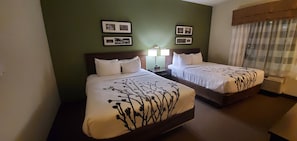 Desk, blackout curtains, iron/ironing board, free WiFi