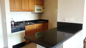 Fridge, microwave, coffee/tea maker
