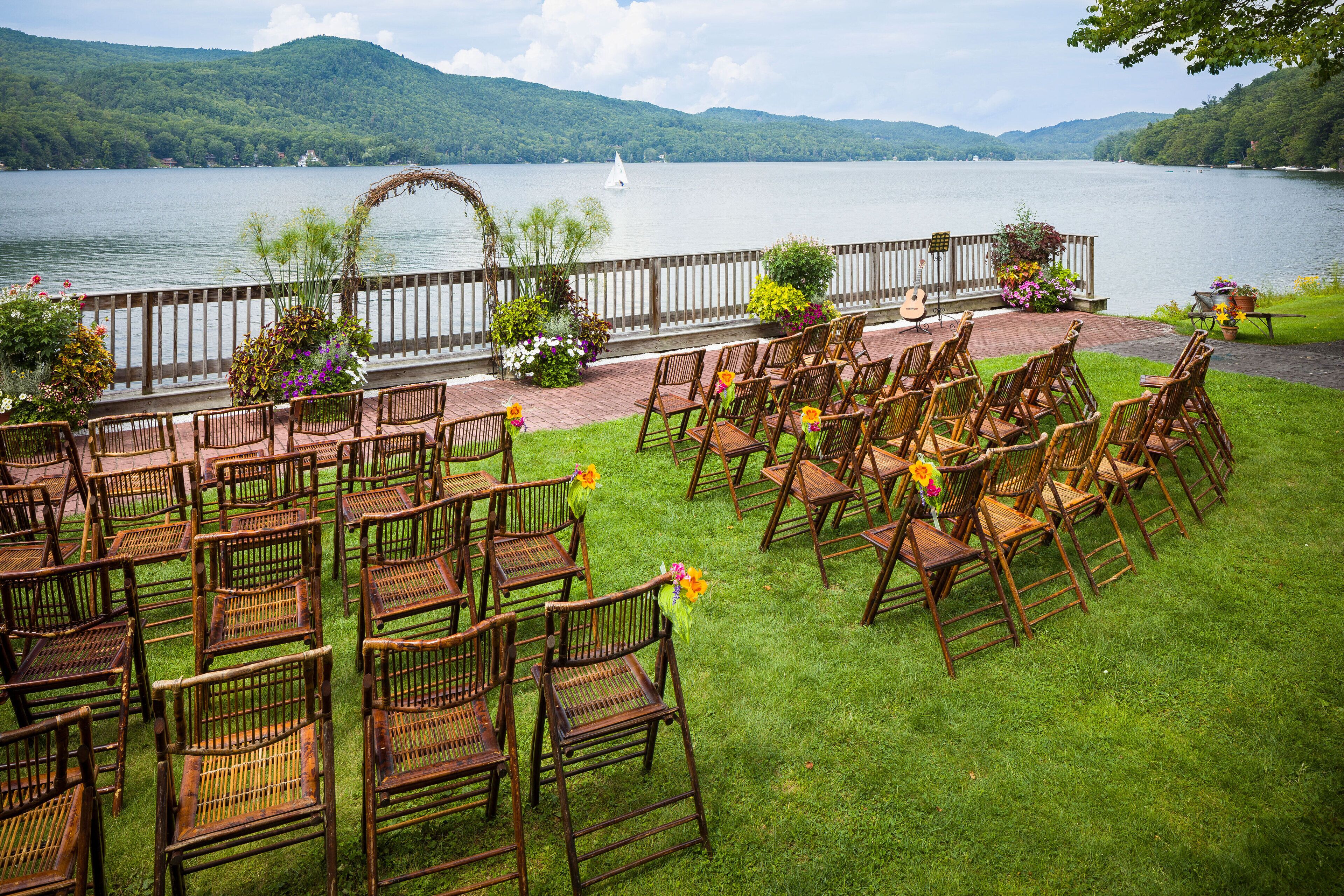 Espace de mariage à l’extérieur