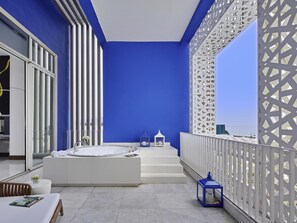 Opera Suite, 1 King Bed, Panoramic Sea View, Private Terrace with hot tub | Premium bedding, pillowtop beds, minibar, in-room safe - Sofitel Tamuda Bay Beach and Spa (M'diq)