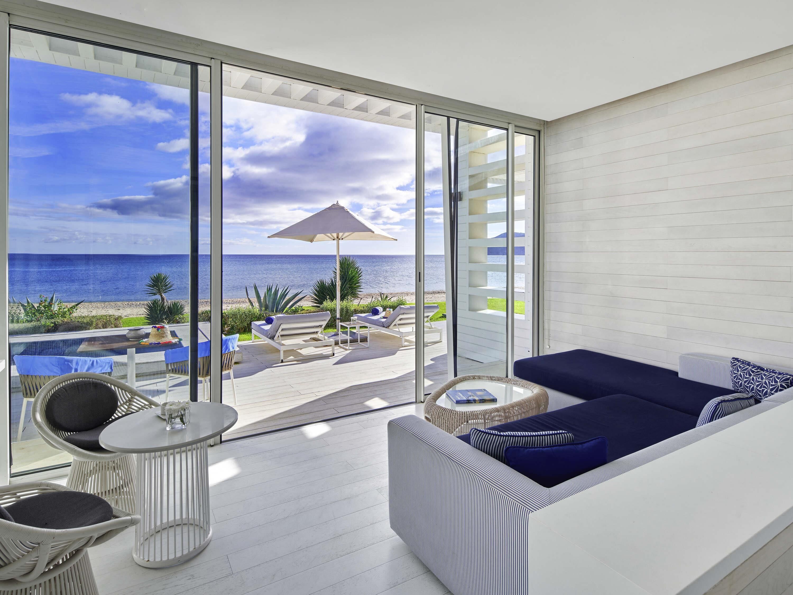 Beach Suite, 1 King Bed, Panoramic Sea View, by the water | Premium bedding, pillowtop beds, minibar, in-room safe