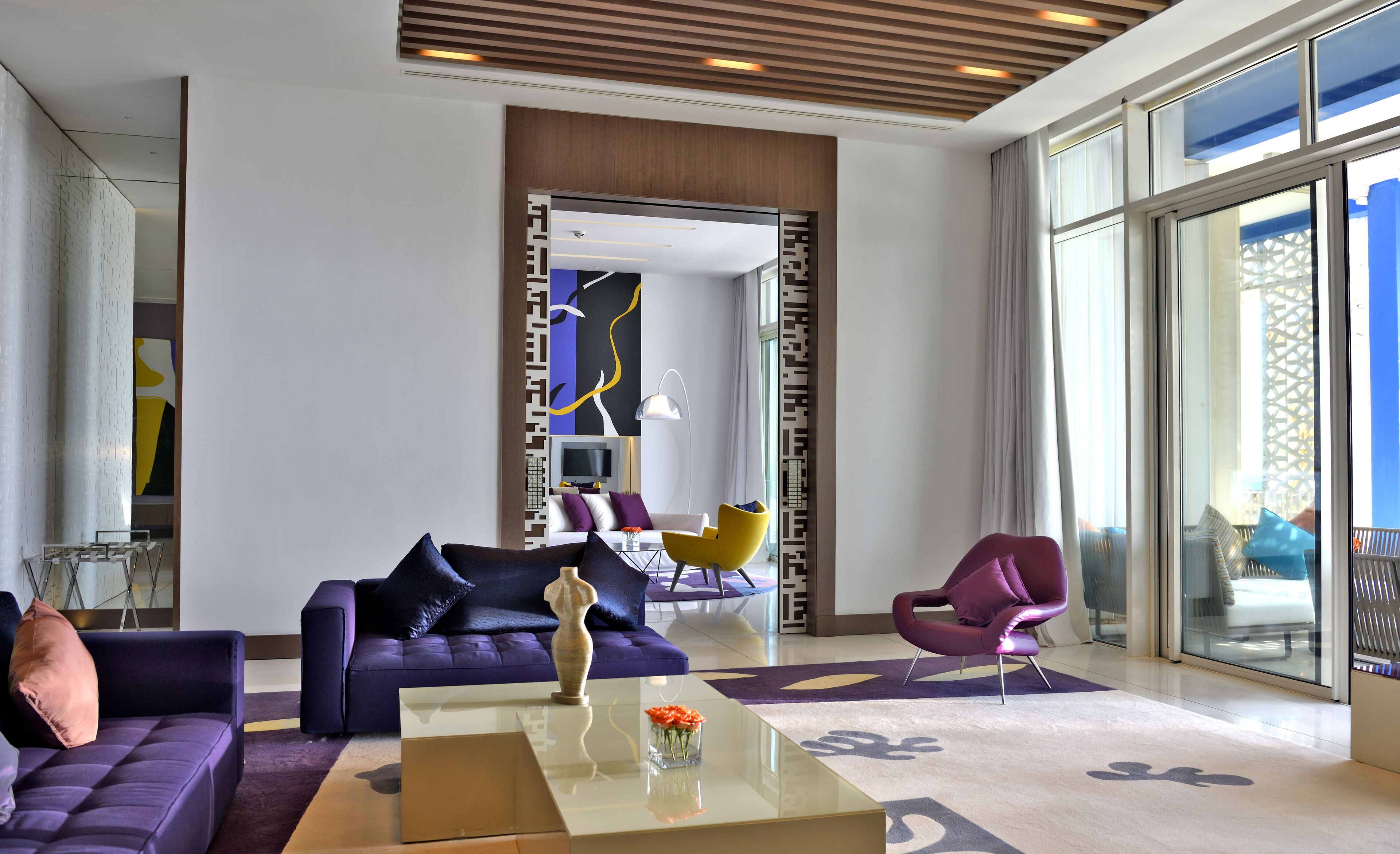 suite, 1 king bed, terrace, sea view (opera) | living area | led tv