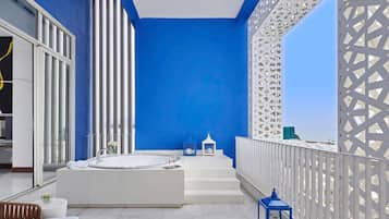 Opera Suite, 1 King Bed, Panoramic Sea View, Private Terrace with hot tub