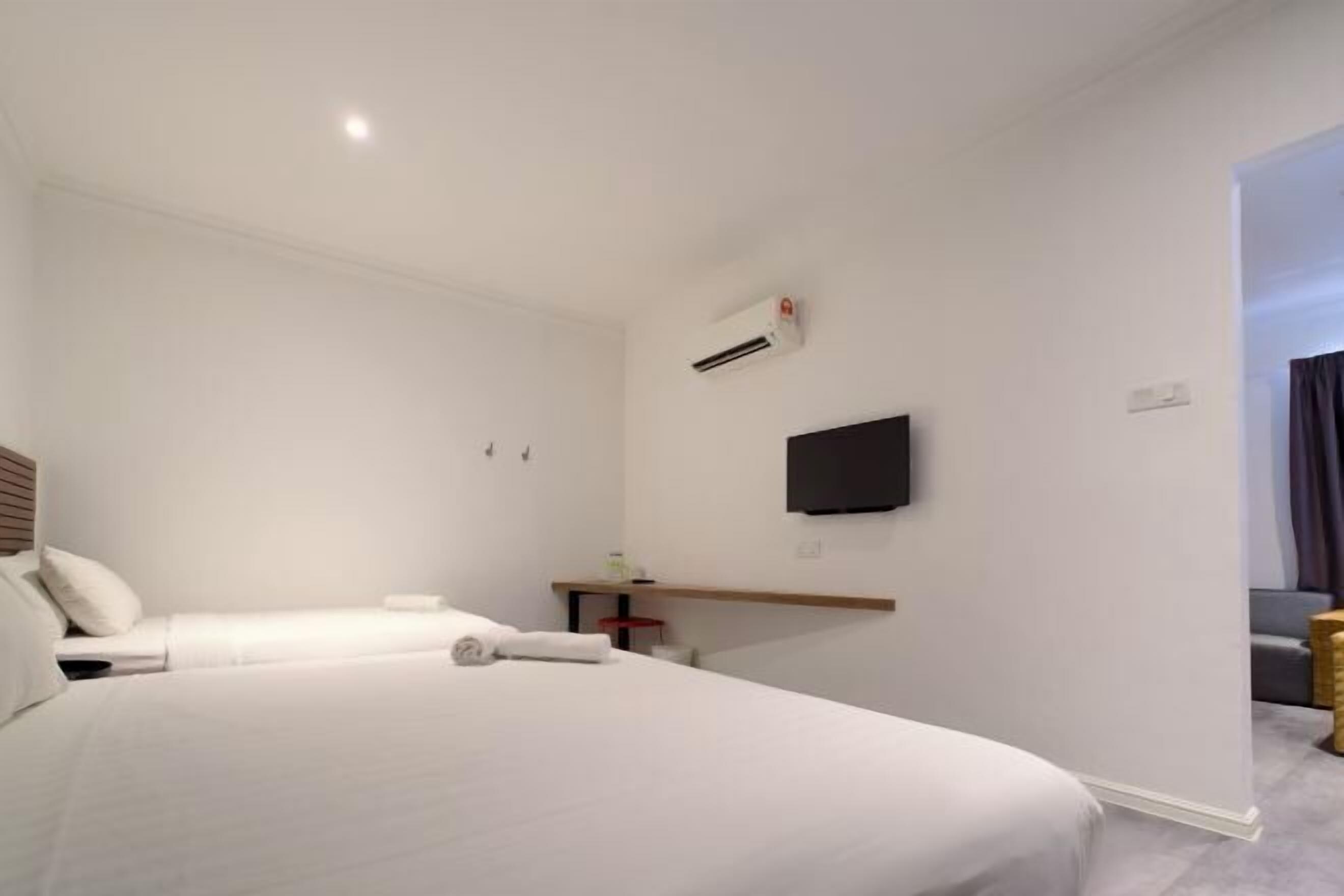 Desk, blackout curtains, iron/ironing board, free WiFi