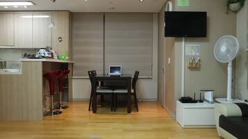 Deluxe Family Room | Individually decorated, desk, blackout drapes, soundproofing