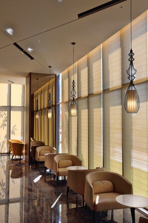 Sitteområde i lobbyen