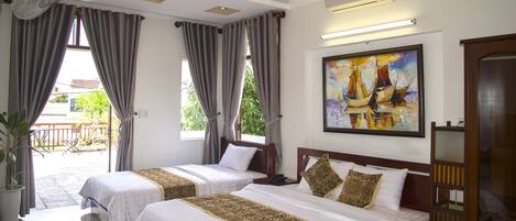 Camera tripla | 1 camera, biancheria da letto di alta qualità, materassi Select Comfort