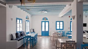 Breakfast served, beach views