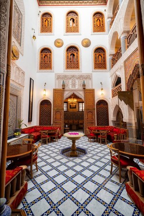 Sitteområde i lobbyen