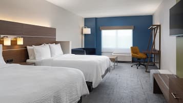 Premium bedding, pillowtop beds, in-room safe, desk