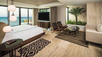 Suite Panoramic Ocean Front (Beach House) | Premium bedding, minibar, in-room safe, blackout drapes