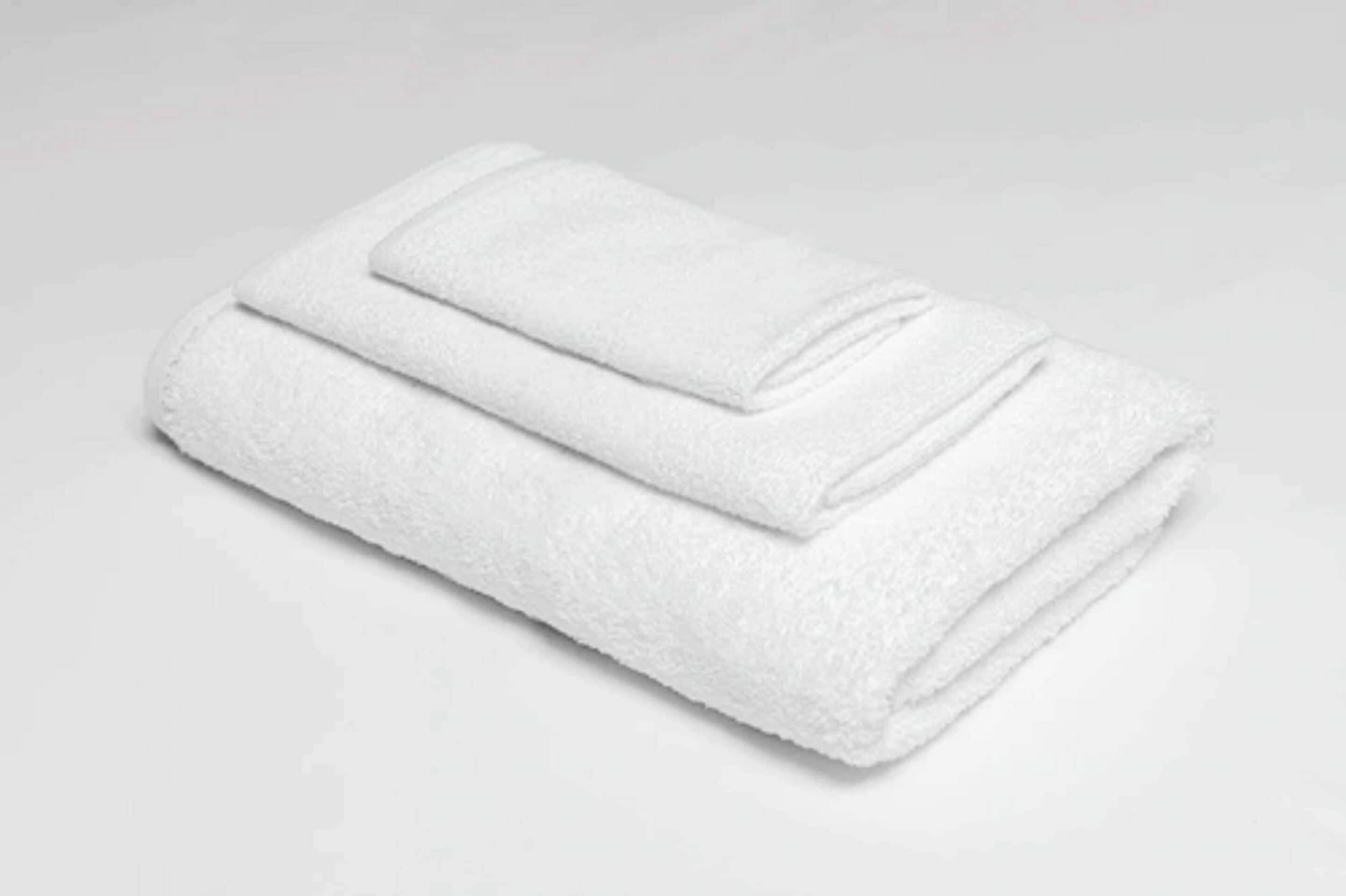 A white towel folded neatly.