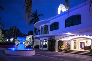 Front of property – evening/night